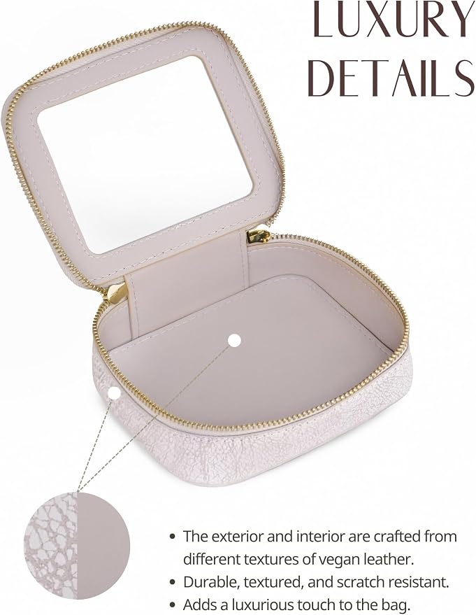 Popvibe Clear Makeup Bag Travel Cosmetic Case Transparent Toiletry Bag - Image 5