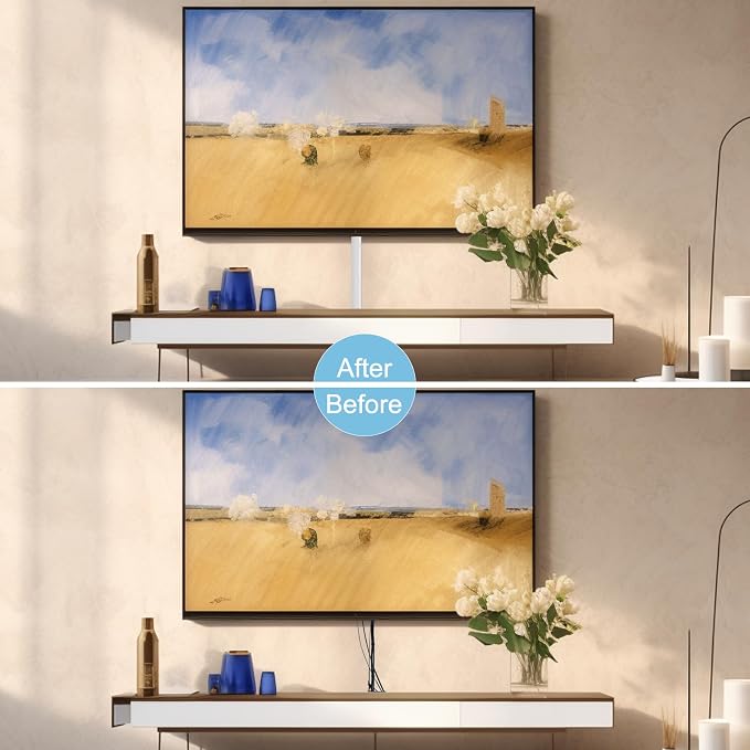 78" Side Open One Cord Hider for Wall Mounted Tv, Extension Cable Cover to Hide - Image 6