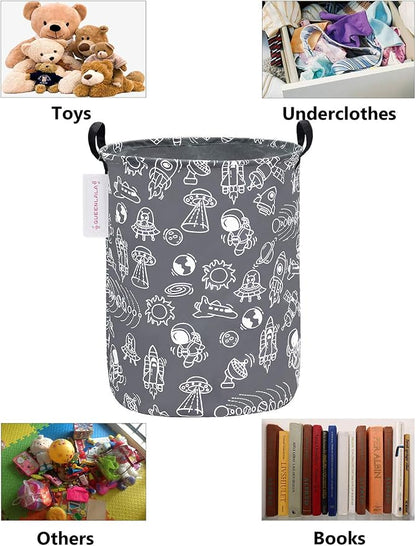 QUEENLALA Large Storage Basket, Laundry Hamper/Bathroom/Home Decor/Collapsible - Image 3