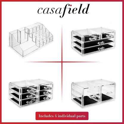 Casafield Acrylic Cosmetic Makeup Organizer & Jewelry Storage Display Case - Image 5