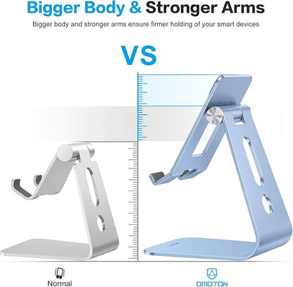 OMOTON Adjustable Tablet Stand for Desk, Upgraded Longer Arms for Greater - Image 3