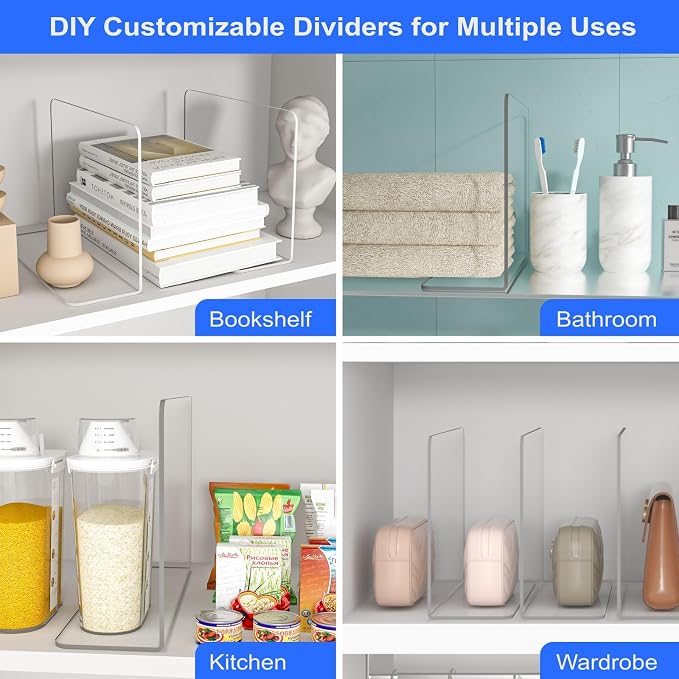 OKPOW Shelf Dividers Closet Organizer - Image 6