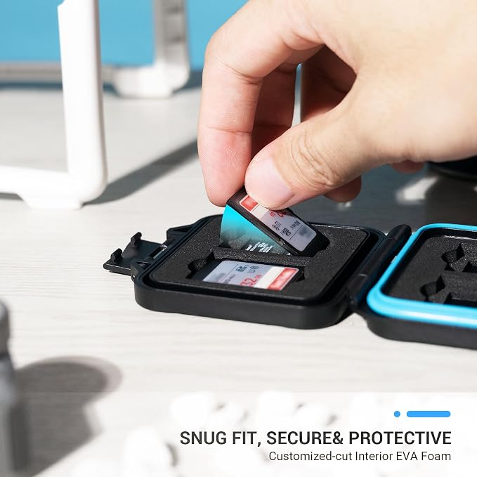 JJC 12 Slots Portable SD Micro SD Memory Card Case, Water-Resistant and - Image 3