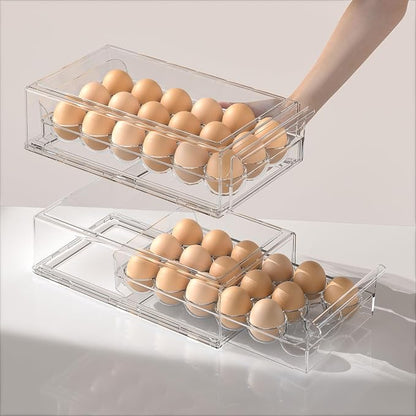 Egg Storage for Refrigerator, Stackable 18 Egg Holder for Fridge, BPA Free - Image 5