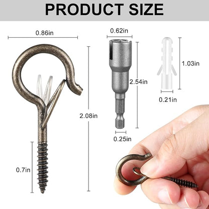 24 PCS Q-Hanger Hooks, Screw Hooks - Image 7