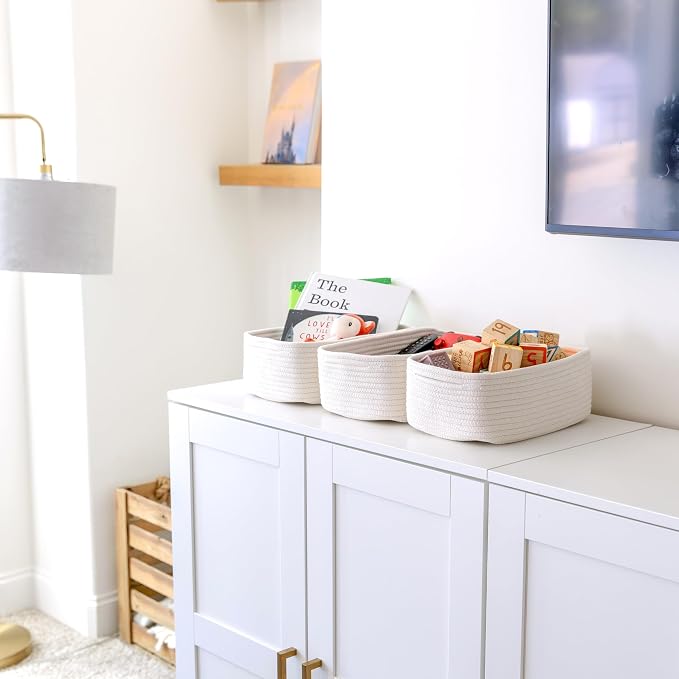 NaturalCozy 11.8"x8"x4.5” Storage Baskets - Image 3