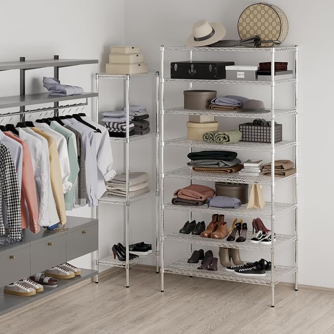 24" Deep x 42" Wide x 86" Height Wire Shelving Kit | 8-Tier | NSF Commercial - Image 5