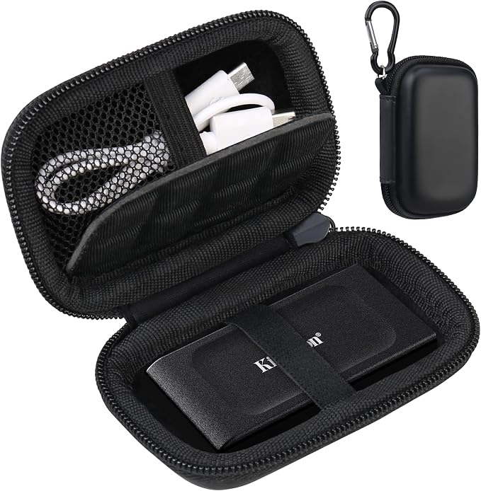 Lacdo Hard Carrying Case for Kingston XS1000 / XS2000 / XS1000R SSD by Lacdo