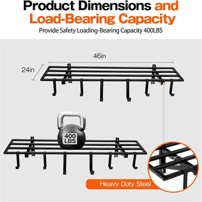 Garage Wall Shelving, 1X4 ft Garage Storage Rack, Heavy Duty Wall Mounted - Image 2