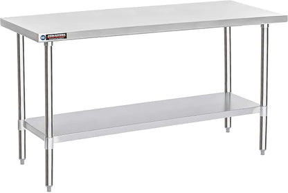 DuraSteel 30x72 Stainless Steel Prep Table by DuraSteel