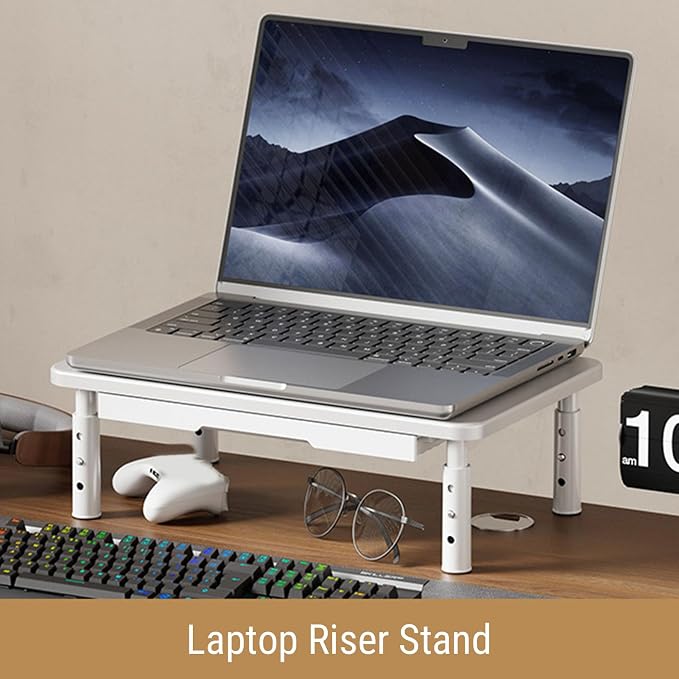 Diyeeni Computer Monitor Stand Riser, Desk Organizers and Accessories - Image 2