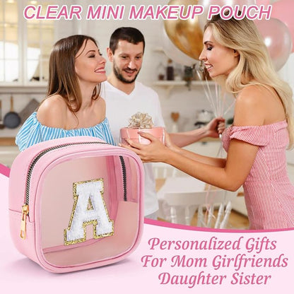 YOOLIFE Mini Initial Makeup Bag | Travel Toiletry Bag | Clear Makeup Bag | - Image 6