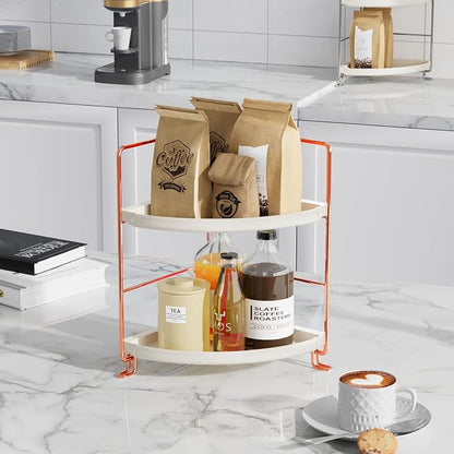 FSyueyun 2-Tier Corner Bathroom Counter Organizer, Tool-Less Installation - Image 4