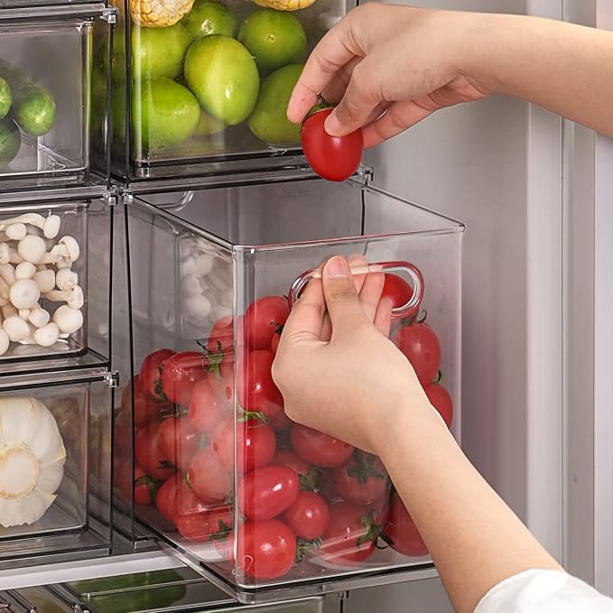 LALASTAR Fridge Organizer And Storage Clear, Large Refrigerator Organizer Bin by LALASTAR