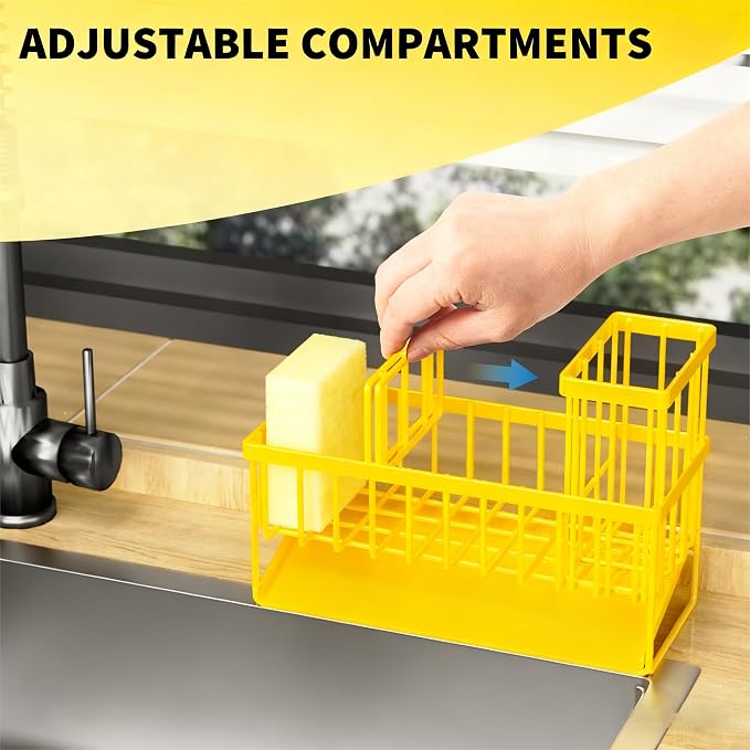 Cisily Yellow Sink Caddy Organzier - Image 3