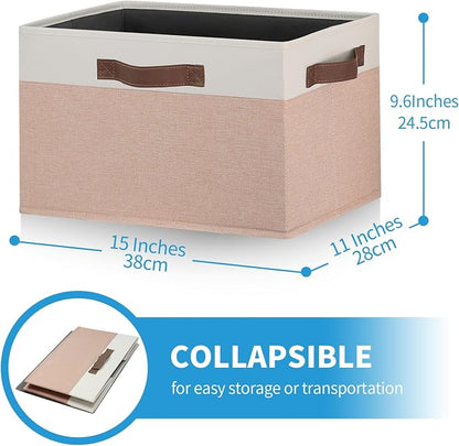 GhvyenntteS Large Fabric Storage Bins 6 Pack, Foldable Closet Storage Bins - Image 2
