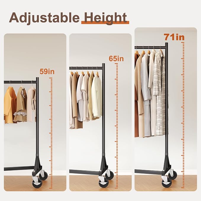 HOKEEPER Commercial Z Base Garment Rack Hold 500LBS Heavy Duty Clothing Rack - Image 5