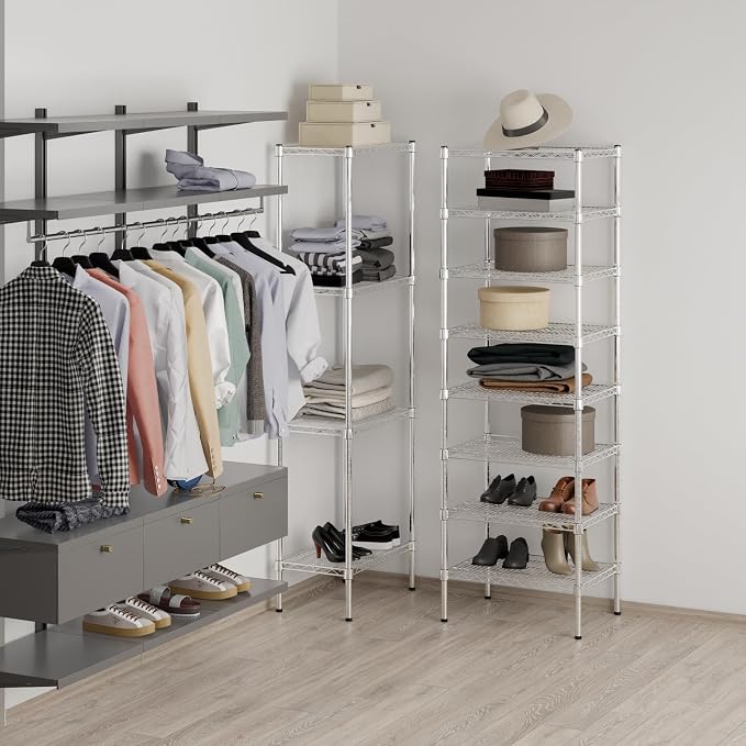18" Deep x 24" Wide x 74" Height Wire Shelving Kit | 8-Tier | NSF Commercial - Image 6
