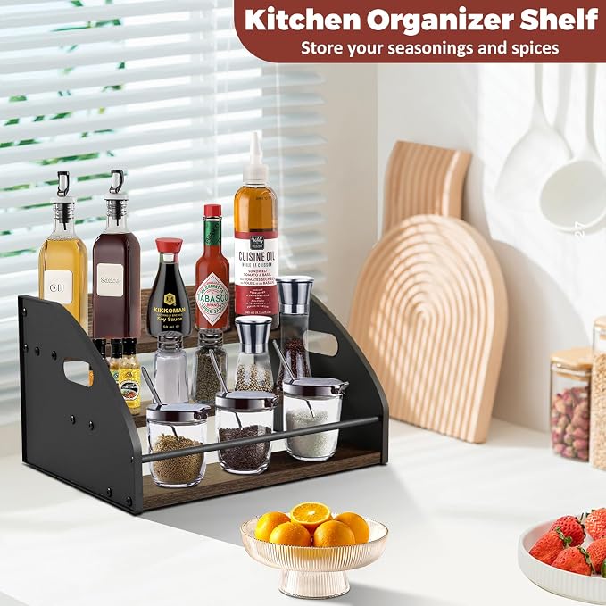 3-Tier Liquor Bottle Display Shelf, Exquisite Metal Design, Extra Large Bar - Image 7