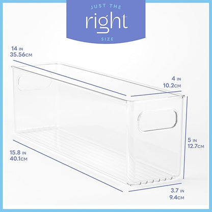 primebox Plastic Food Storage 2 Pack Clear Container Bin - Image 3