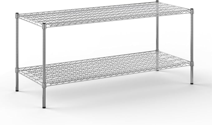 24" Deep x 60" Wide x 27" Height Wire Shelving Kit | 2-Tier | NSF Commercial by Regal+Altair
