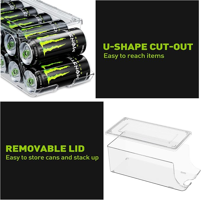 4 Pack Tall Skinny Can Organizer - Image 4