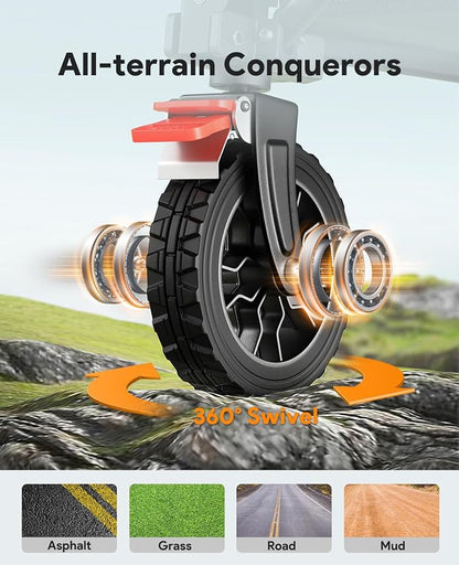 Wagon Carts Foldable, 180L Collapsible Foldable Wagon - Image 6