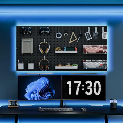 Pegboard Combination Kit, 25.2" x 25.2" Wall Mounted Storage Set - Image 2