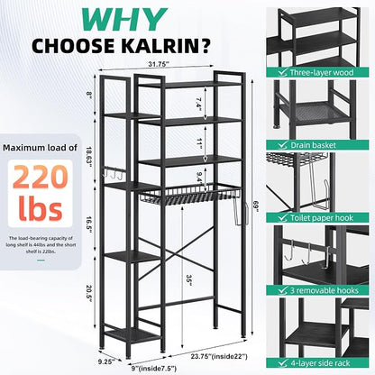 8-Tier Over The Toilet Storage - Image 2