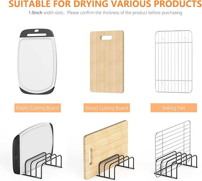 Cutting Board Storage Rack, Compact Cutting Board Organizer, Chopping Board - Image 5