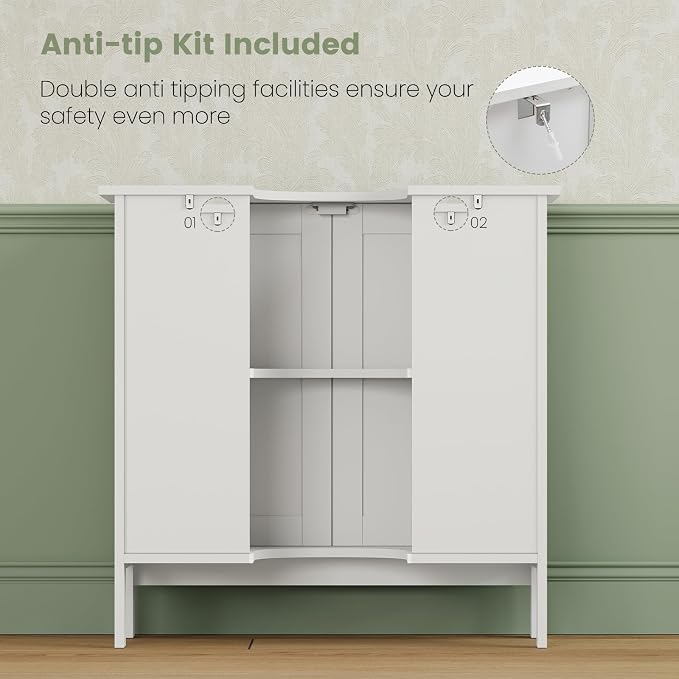 Iwell Pedestal Sink Storage Cabinet - Image 6