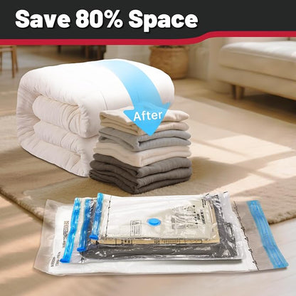 8 Pack Medium Vacuum Storage Bags, Vacuum Seal Bags - Image 3