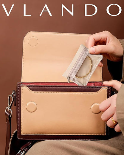 Vlando Travel Jewelry Bags, Jewelry Pouch Bag - Image 2