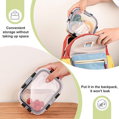Liuruiyu 8 Pack Glass Food Storage Containers - Image 5