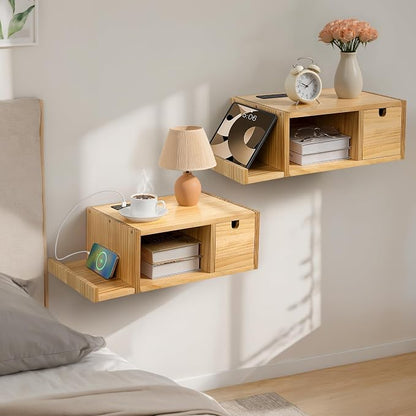 Afuly Floating Nightstand Set of 2 - Image 2