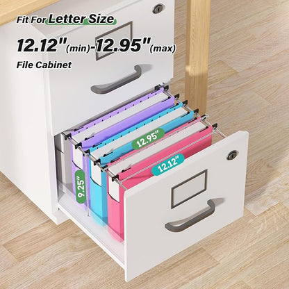 Ansook Extra Capacity Plastic Hanging File Folders Letter Size, Heavy Duty 2" - Image 5