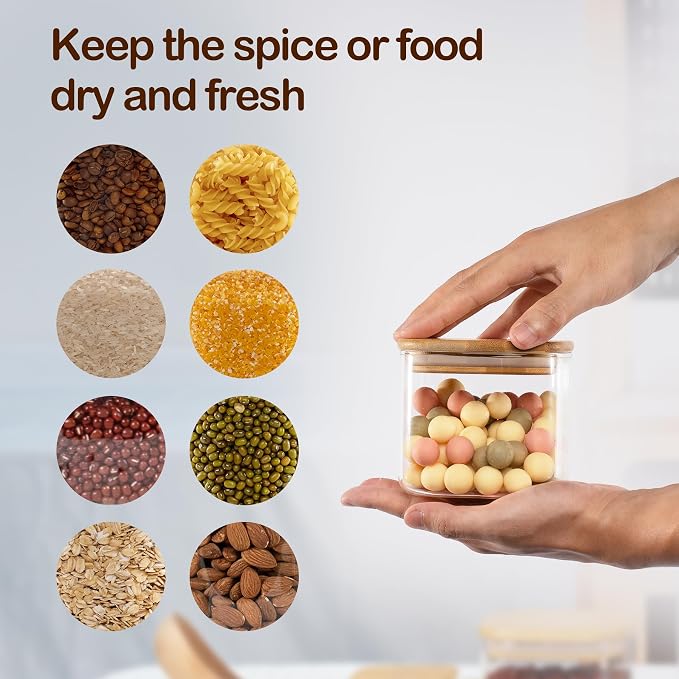 22oz Airtight Square Spice Containers - Image 4