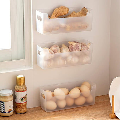 3 Pcs Kitchen Cabinet Door Organizer, Adhesive Mount Inside Cabinet Door Storage - Image 3