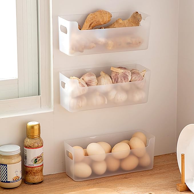 2 Pcs Kitchen Cabinet Door Organizer, Adhesive Mount Inside Cabinet Door Storage - Image 3