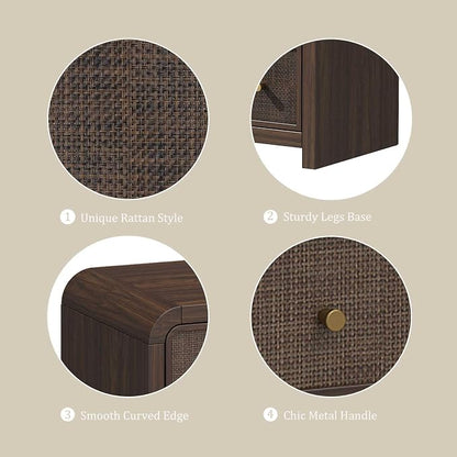 Oak&Sparrow 7 Drawer Dresser for Bedroom, Boho Chest of Drawers, Thickened - Image 8