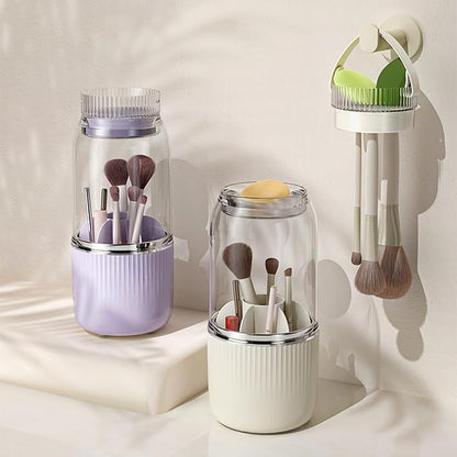 360 Rotating Makeup Brush Holder Organizer, Makeup Brush Holder - Image 2