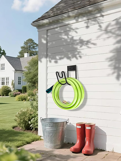 Metal Garden Hose Holder, Wall Mounted Water Hose Hanger, Solid Hose Hook - Image 7