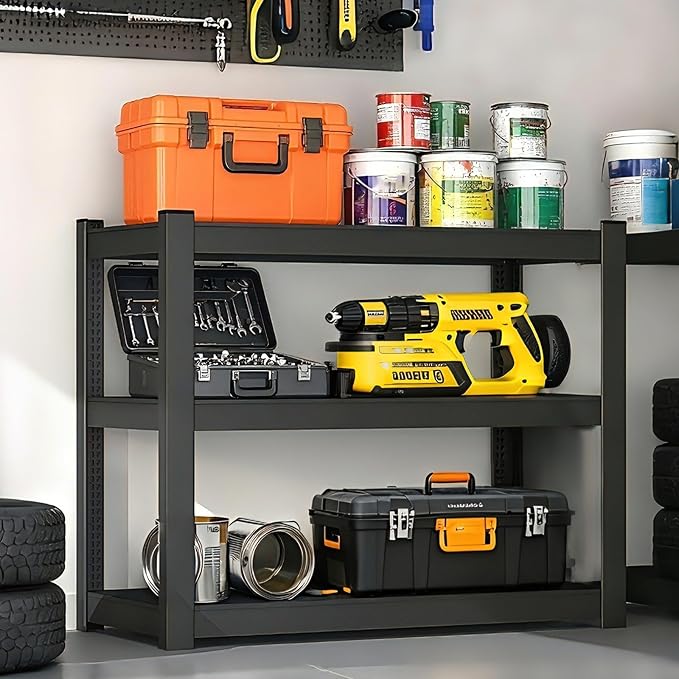 BESFUR 36" H Garage Shelving, 1500LBS 5-Tier Heavy Duty Storage Shelves and - Image 9