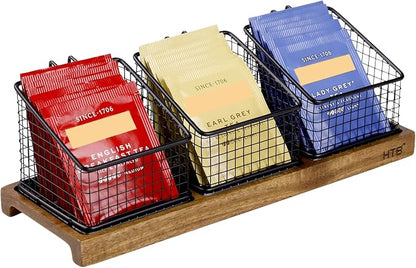 HTB Tea Organizer for Tea Bags, Tea Bag Holder by HTB
