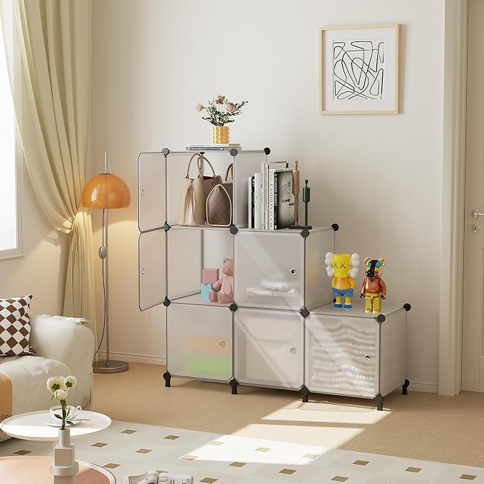 Cube Storage Organizer, 6-Cube Shelves Unit - Image 4