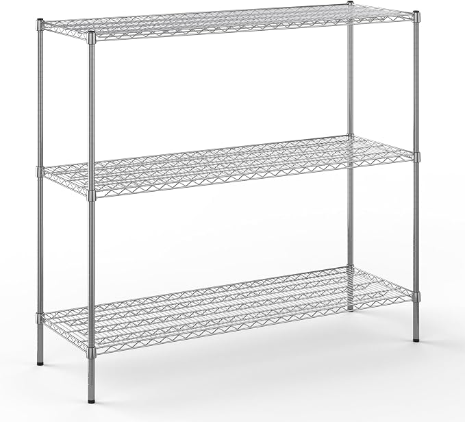 21" Deep x 60" Wide x 54" Height Wire Shelving Kit | 3-Tier | NSF Commercial by Regal+Altair