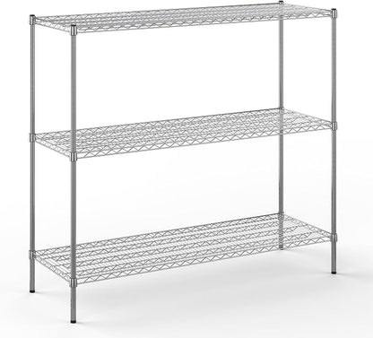 21" Deep x 60" Wide x 54" Height Wire Shelving Kit | 3-Tier | NSF Commercial by Regal+Altair