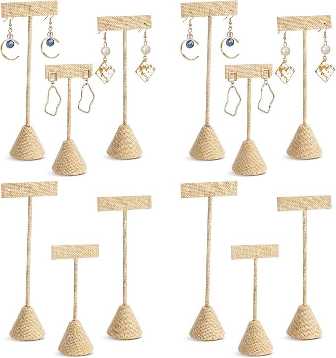 Marsui 12 Pcs Earring Display Set Earring T Bar Display Earring Holders by Marsui
