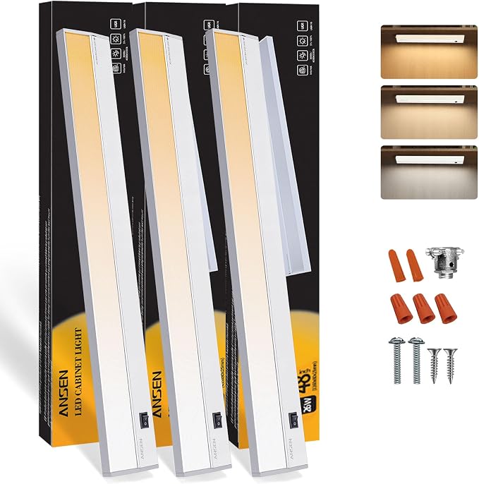 Ansen 3Packs of Under Cabinet Lights by ANSEN