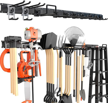 64 Inches Garage Storage, Garage Organization, Wall Mount Garden Tool Organizer by Lvoess